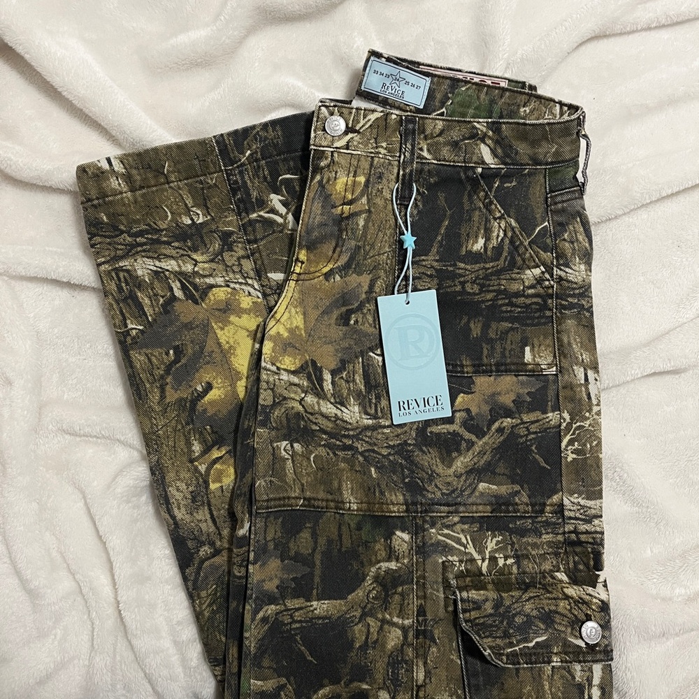 revice denim low rise camo pants the amelia pant oakland size 24 - Picture 4 of 5